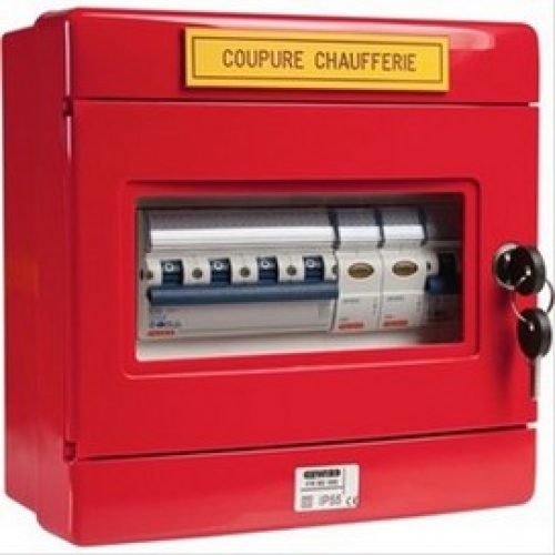 Coffret pour chaufferie Tri + neutre Gewiss