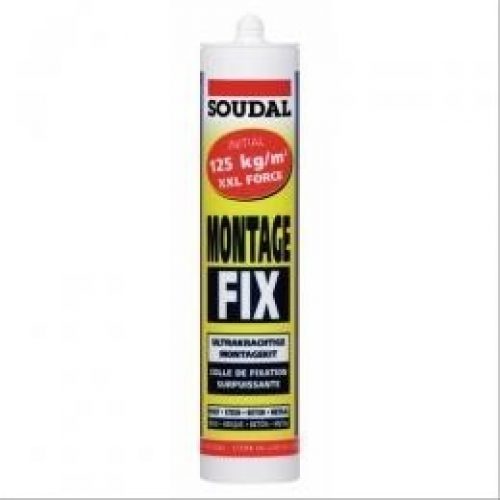 Colle Montage Fix Soudal – carton de 12 cartouches de 300ml – SOUDAL