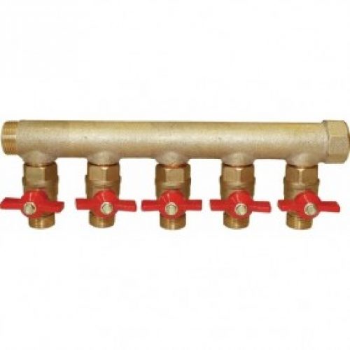 Collecteur 26×34 MF prè-équipé avec vannes 15×21