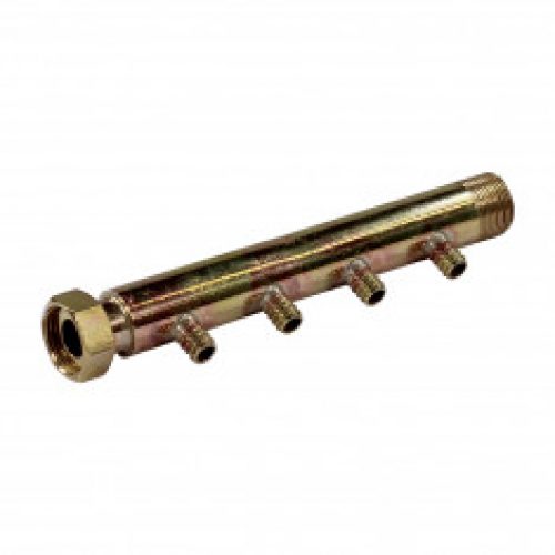 Collecteur 3/4″ (20/27) Mâle + écrou tournant – entraxe 40mm – départ à glissement tube PER Ø12 +…