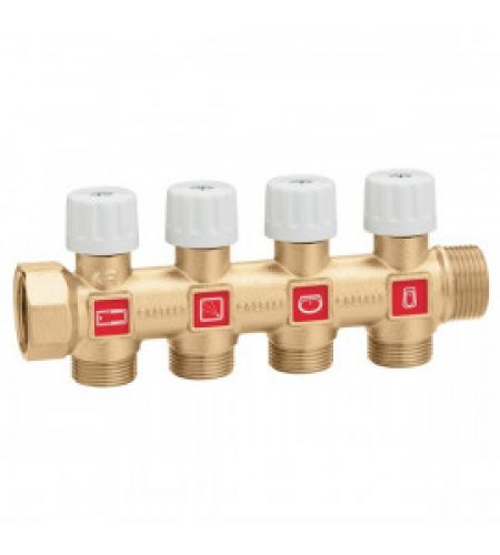 Collecteur simple, composable, avec vanne d’arrêt caleffi…