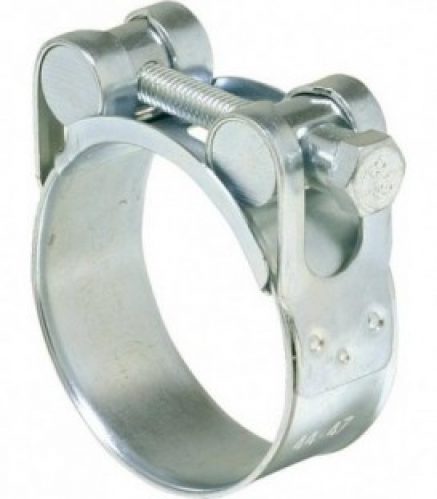 Collier d&rsquo;attache av boulons articules Acier zingue l bande larg 18 mm / D 29-31 mm