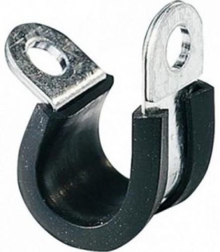 Collier d&rsquo;attache p tuyaux clip av caoutchouc l de bande 15mm / Forme D1 D 5 mm