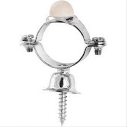 Collier de fixation chromé avec butoir Presto pour Eclair – Eyrem Ø32