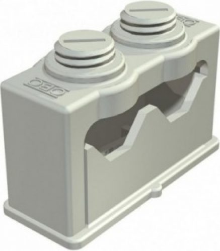 Collier prise ISO double 16-24 mm, gris clair 25 pcs