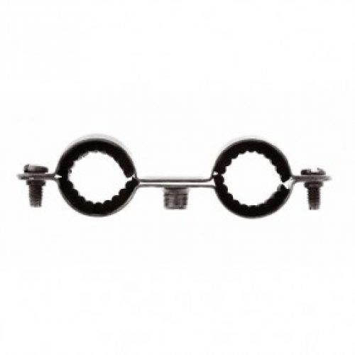 Colliers isophoniques doubles – acier zingué – taraudage 7×150