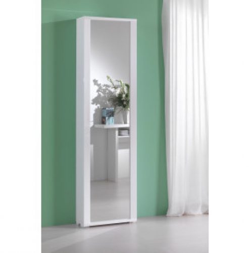 COLONNE CONTAINER POLYVALENT MIROIR CADRE BLANCHE