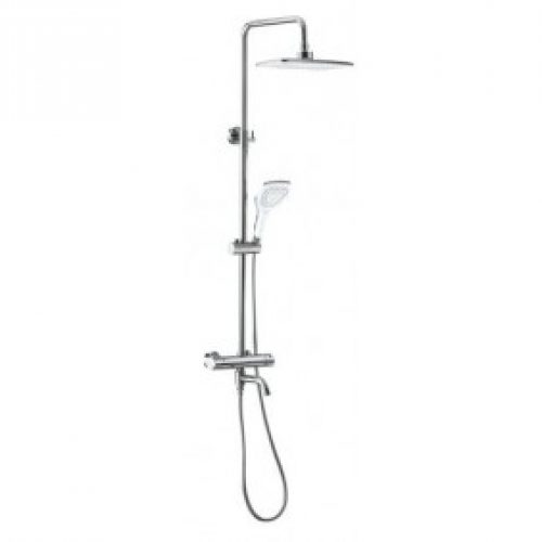 Colonne de baignoire thermostatique avec douche de tête PERLA