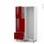 Colonne De Cuisine Lave Vaisselle Full Integrable Ivia Rouge L60 X H195 X P58 Cm