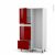 Colonne De Cuisine Lave Vaisselle Integrable Ivia Rouge L60 X H195 X P58 Cm