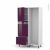 Colonne De Cuisine Lave Vaisselle Integrable Keria Aubergine L60 X H195 X P58 Cm