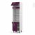 Colonne De Cuisine N1056 Fourmo Encastrable Niche 45 Keria Aubergine 1 Abattant 1 Porte 1 Tiroir L60 X H217 X P58 Cm