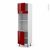 Colonne De Cuisine N1321 Fourmo Encastrable Niche 3638 Ivia Rouge 2 Portes L60 X H217 X P58 Cm