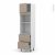 Colonne De Cuisine N1357 Fourmo Encastrable Niche 3638 Ginko Taupe 1 Porte 2 Casseroliers L60 X H217 X P58 Cm