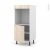 Colonne De Cuisine N16 Four Encastrable Niche 60 Ikoro Chene Clair 1 Porte L60 X H125 X P58 Cm