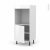 Colonne De Cuisine N16 Four Encastrable Niche 60 Ipoma Blanc Brillant 1 Porte L60 X H125 X P58 Cm