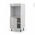 Colonne De Cuisine N16 Four Encastrable Niche 60 Ivia Gris 1 Porte L60 X H125 X P58 Cm