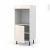 Colonne De Cuisine N16 Four Encastrable Niche 60 Keria Ivoire 1 Porte L60 X H125 X P58 Cm