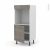 Colonne De Cuisine N16 Four Encastrable Niche 60 Stilo Noyer Naturel 1 Porte L60 X H125 X P58 Cm