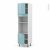 Colonne De Cuisine N1616 Fourmo Encastrable Niche 3638 Keria Bleu 2 Portes L60 X H217 X P58 Cm