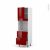 Colonne De Cuisine N1657 Four Encastrable Niche 60 Ivia Rouge 1 Porte 2 Casseroliers L60 X H195 X P58 Cm