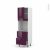 Colonne De Cuisine N1657 Four Encastrable Niche 60 Keria Aubergine 1 Porte 2 Casseroliers L60 X H195 X P58 Cm