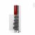 Colonne De Cuisine N1926 Armoire De Rangement Ivia Rouge 4 Tiroirs A L Anglaise L40 X H195 X P37 Cm