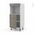 Colonne De Cuisine N21 Four Encastrable Niche 45 Stilo Noyer Naturel 1 Porte L60 X H125 X P58 Cm