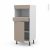 Colonne De Cuisine N21 Mo Encastrable Niche 3638 Ginko Taupe 1 Porte 1 Tiroir L60 X H125 X P58 Cm