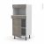 Colonne De Cuisine N21 Mo Encastrable Niche 3638 Stilo Noyer Naturel 1 Porte 1 Tiroir L60 X H125 X P58 Cm