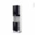 Colonne De Cuisine N2121 Four Encastrable Niche 45 Keria Noir 2 Portes L60 X H195 X P37 Cm