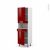 Colonne De Cuisine N2121 Mo Encastrable Niche 3638 Ivia Rouge 2 Portes 1 Tiroir L60 X H195 X P58 Cm