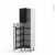 Colonne De Cuisine N2127 Armoire De Rangement Ginko Noir 8 Paniers Plateaux L60 X H195 X P58 Cm