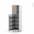 Colonne De Cuisine N2127 Armoire De Rangement Ginko Taupe 8 Paniers Plateau L60 X H195 X P58 Cm