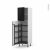 Colonne De Cuisine N2127 Armoire De Rangement Ipoma Noir Mat 8 Paniers Plateaux L60 X H195 X P58 Cm