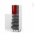 Colonne De Cuisine N2127 Armoire De Rangement Ivia Rouge 4 Tiroirs A L Anglaise L60 X H195 X P58 Cm