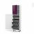 Colonne De Cuisine N2127 Armoire De Rangement Keria Aubergine 4 Tiroirs A L Anglaise L60 X H195 X P37 Cm