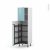 Colonne De Cuisine N2127 Armoire De Rangement Keria Bleu 8 Paniers Plateaux L60 X H195 X P58 Cm