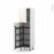 Colonne De Cuisine N2127 Armoire De Rangement Keria Ivoire 8 Paniers Plateaux L60 X H195 X P58 Cm