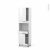 Colonne De Cuisine N2156 Four Encastrable Niche 45 Bora Blanc 2 Portes 1 Tiroir L60 X H195 X P37 Cm