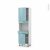 Colonne De Cuisine N2156 Four Encastrable Niche 45 Keria Bleu 2 Portes 1 Tiroir L60 X H195 X P37 Cm