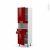 Colonne De Cuisine N2156 Mo Encastrable Niche 3638 Ivia Rouge 2 Portes 2 Tiroirs L60 X H195 X P58 Cm