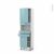 Colonne De Cuisine N2156 Mo Encastrable Niche 3638 Keria Bleu 2 Portes 2 Tiroirs L60 X H195 X P37 Cm