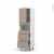 Colonne De Cuisine N2157 Mo Encastrable Niche 3638 Ginko Taupe 1 Porte 3 Tiroirs L60 X H195 X P58 Cm