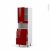 Colonne De Cuisine N2157 Mo Encastrable Niche 3638 Ivia Rouge 1 Porte 3 Tiroirs L60 X H195 X P58 Cm