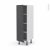 Colonne De Cuisine N26 Armoire Etagere Ginko Gris 1 Porte L40 X H125 X P58 Cm