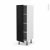 Colonne De Cuisine N26 Armoire Etagere Ginko Noir 1 Porte L40 X H125 X P58 Cm