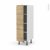 Colonne De Cuisine N26 Armoire Etagere Ipoma Chene Naturel 1 Porte L40 X H125 X P58 Cm