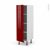 Colonne De Cuisine N26 Armoire Etagere Ivia Rouge 1 Porte L40 X H125 X P58 Cm