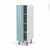 Colonne De Cuisine N26 Armoire Etagere Keria Bleu 1 Porte L40 X H125 X P58 Cm